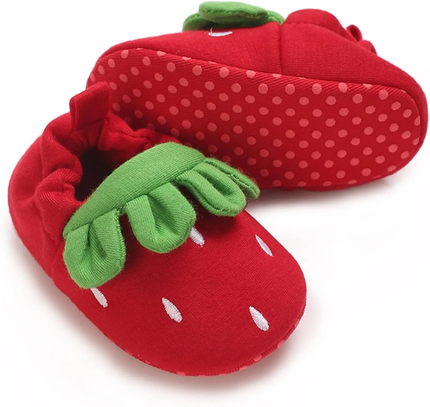 Infant Baby Cute Cartoon Strawberry Non Slip Floor Shoes Baby Boys Girls First Walking Socks Shoes for Summer Autumn