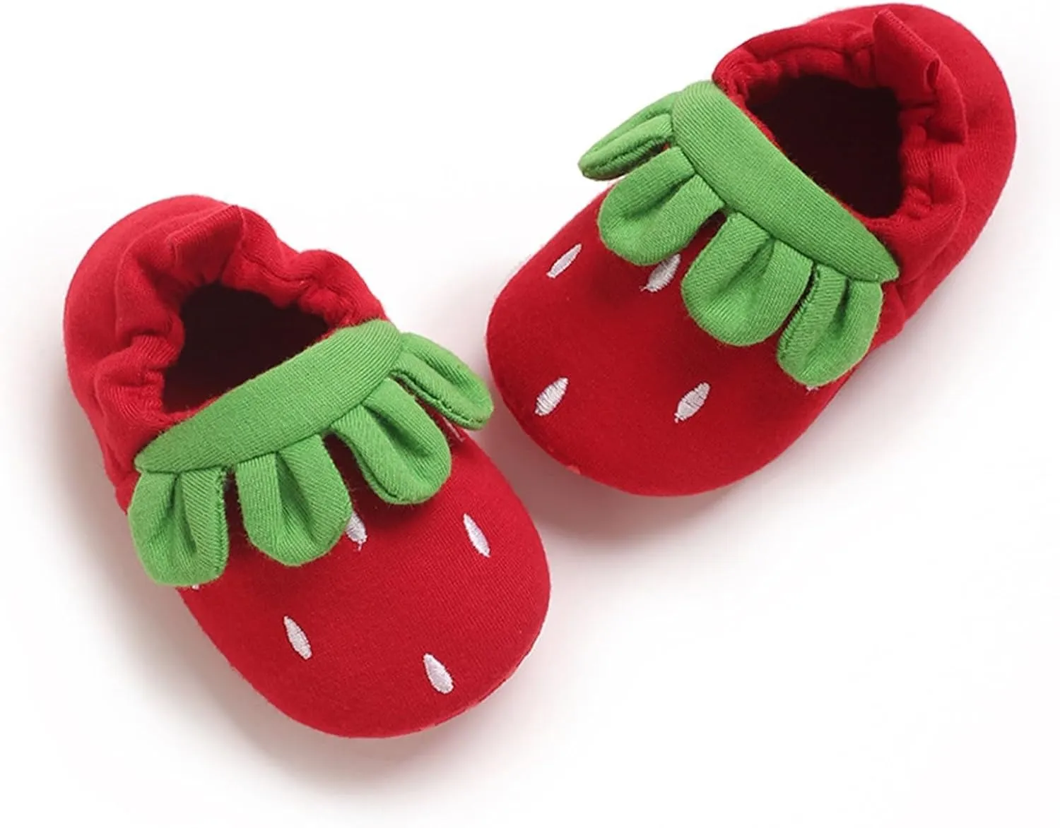 Infant Baby Cute Cartoon Strawberry Non Slip Floor Shoes Baby Boys Girls First Walking Socks Shoes for Summer Autumn