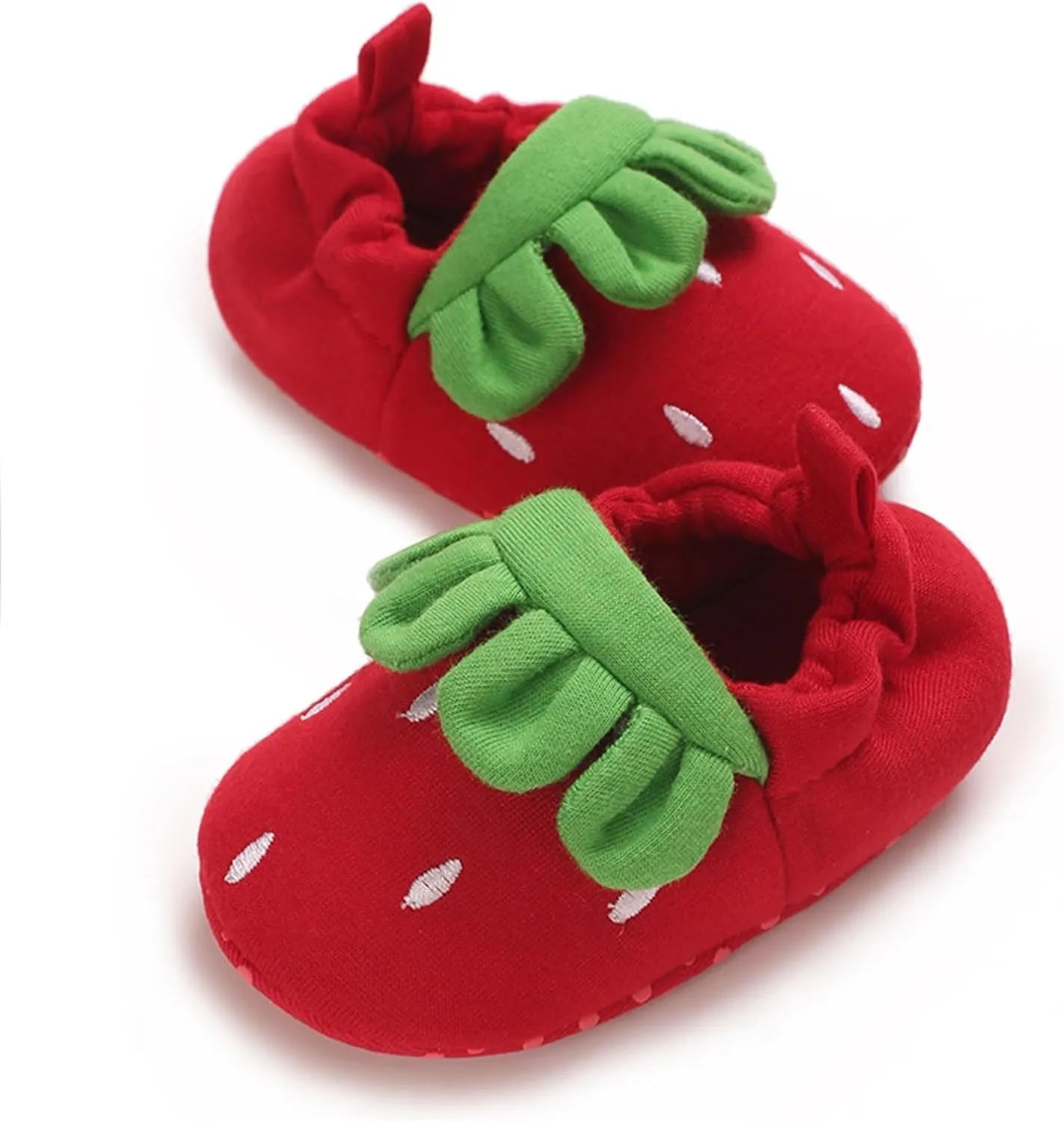Infant Baby Cute Cartoon Strawberry Non Slip Floor Shoes Baby Boys Girls First Walking Socks Shoes for Summer Autumn