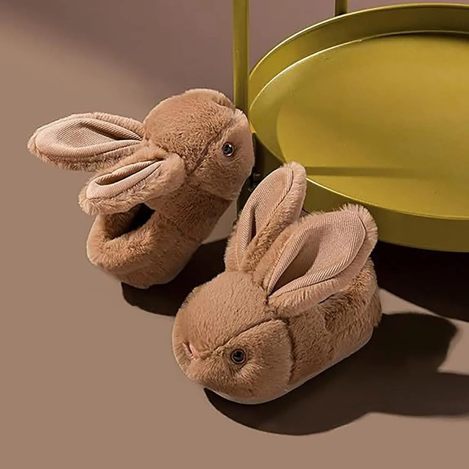 Infant Toddler Cute Bunny Slippers Soft Plush Non-Slip Warm House Shoes Little Boys Girls Winter Fuzzy Slippers