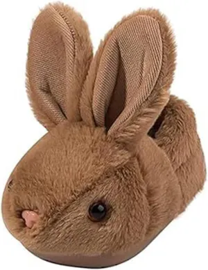 Infant Toddler Cute Bunny Slippers Soft Plush Non-Slip Warm House Shoes Little Boys Girls Winter Fuzzy Slippers