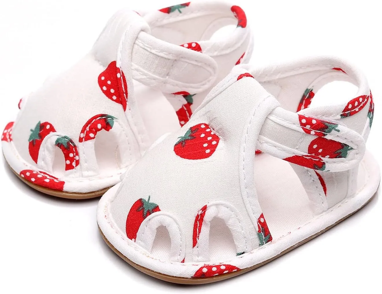 Infant Toddler Shoes Soft Sole Non Slip Toddler Floor Shoes Fruit Strawberry Print Sandals Rainbow Flip Flops Kids Boys