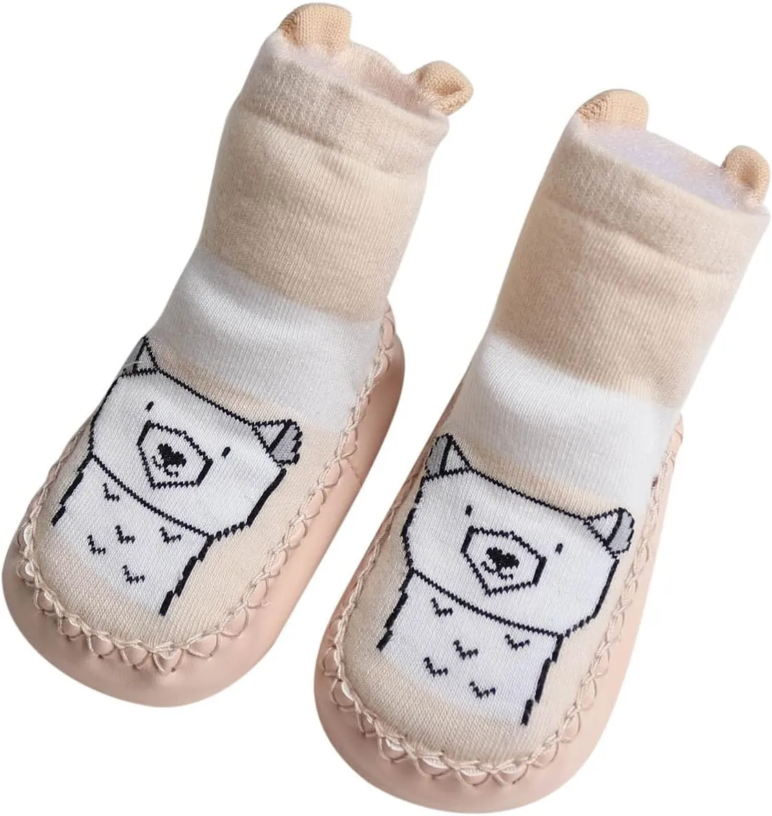 Infant Toddler Shoes Soft Sole Toddler Shoes Cartoon Animal Print Non Slip Breathable Rubber Sandals for Kids