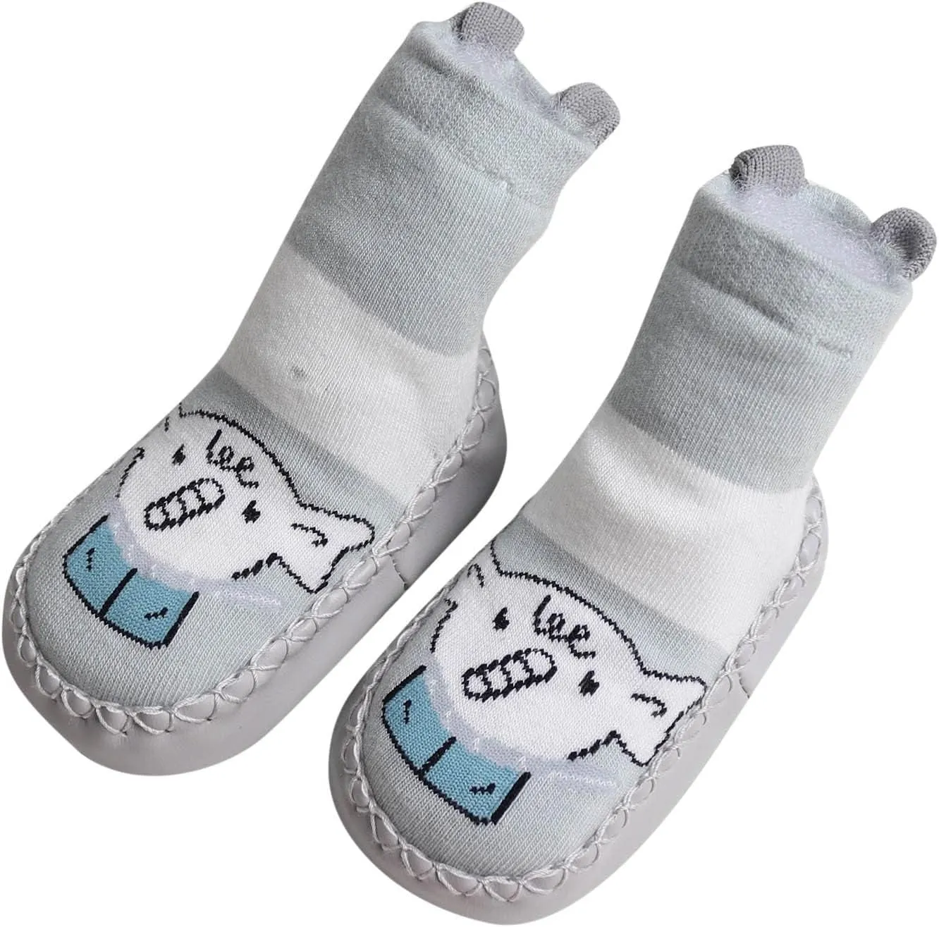 Infant Toddler Shoes Soft Sole Toddler Shoes Cartoon Animal Print Non Slip Indoor Shoes for Toddlers