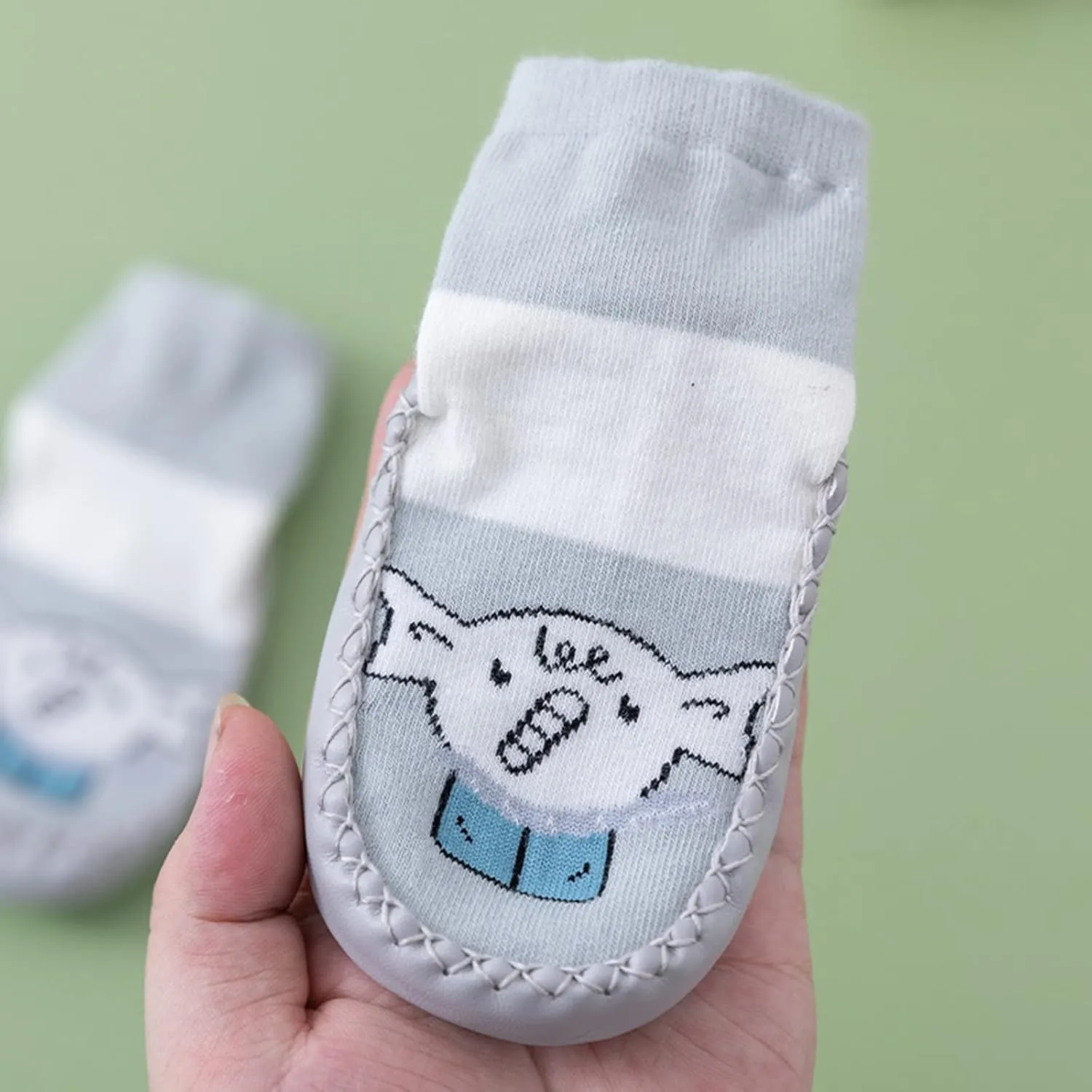 Infant Toddler Shoes Soft Sole Toddler Shoes Cartoon Animal Print Non Slip Indoor Shoes for Toddlers