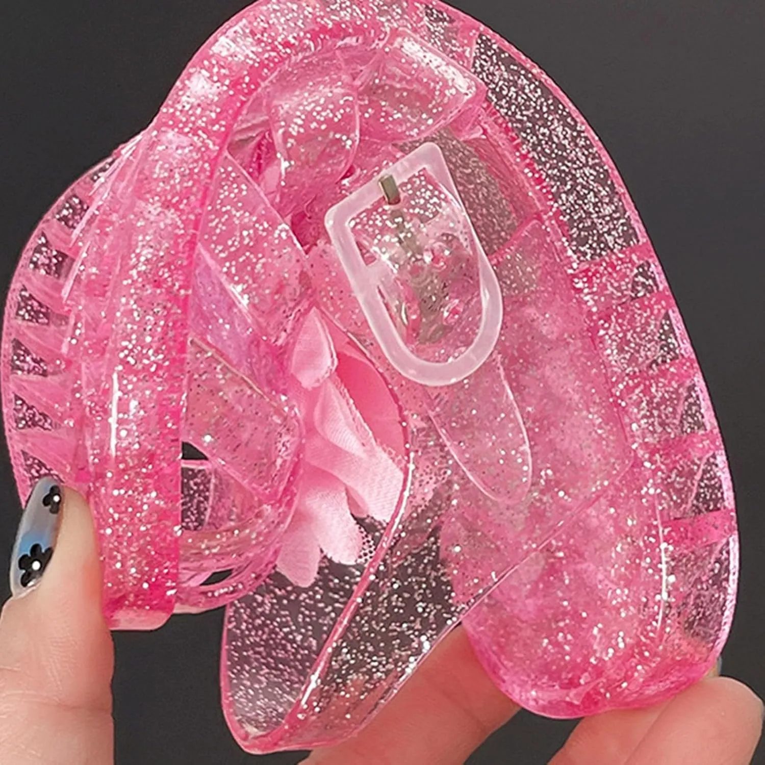 Jelly Sandals for Girls Kids Toddler Flower Princess Shoes Closed Toe Summer Beach Cute Flat Sandal with Ankle Strap