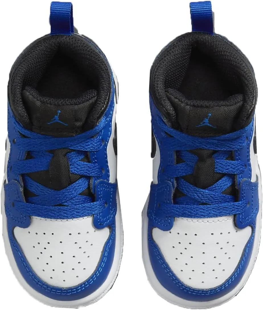 Jordan 1 Mid Baby/Toddler Shoes (DQ8425-402, Game Royal/White/Black)