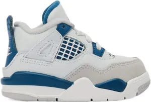 Jordan Toddler's 4 Retro Off White/Military Blue (BQ7670 141)