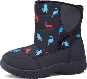K KomForme Boys & Girls Snow Boots Warm Anti-Slip Outdoor Winter Shoes (Toddler/Little Kid/Big Kid)