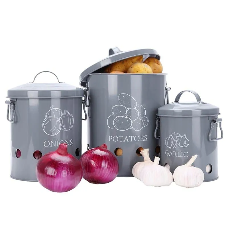 Kitchen Breathable Storage Bins with Handles