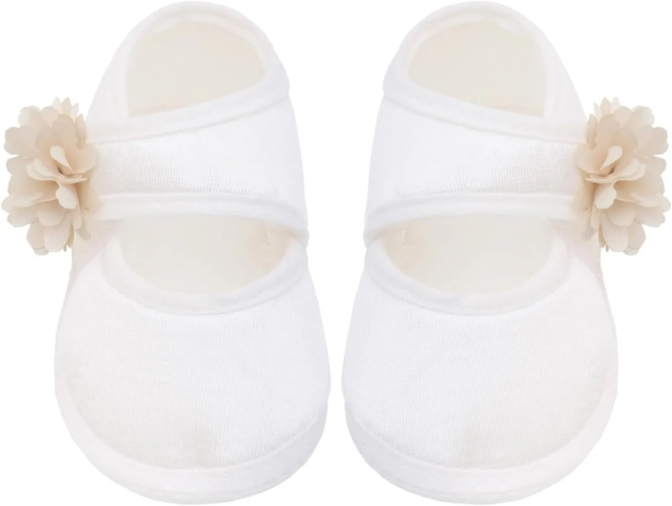 Lilax Baby Girls' Lace Floral Embroidered Dress with Matching Shoes Christening Baptism Dress
