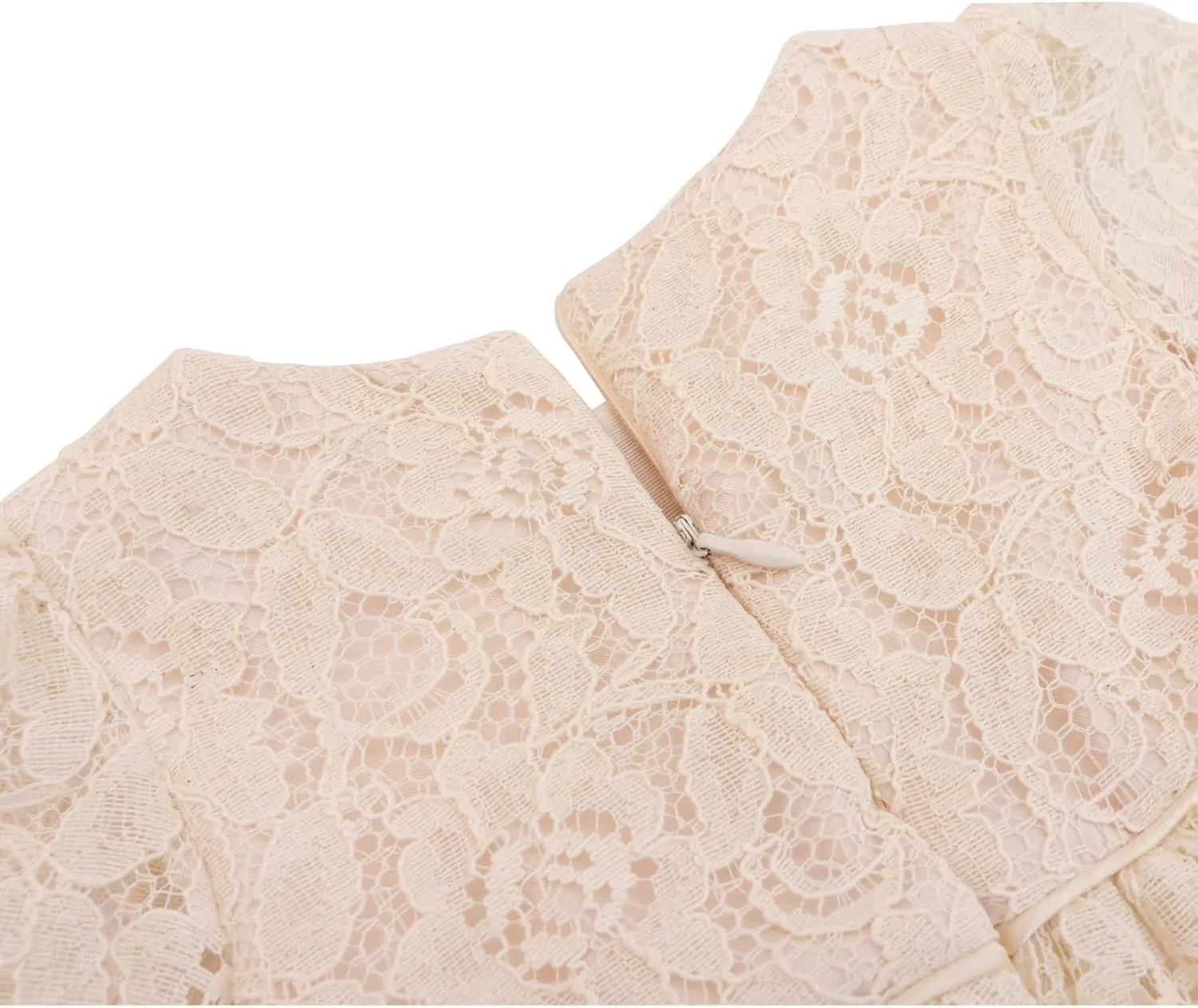 Lilax Baby Girls' Lace Floral Embroidered Dress with Matching Shoes Christening Baptism Dress