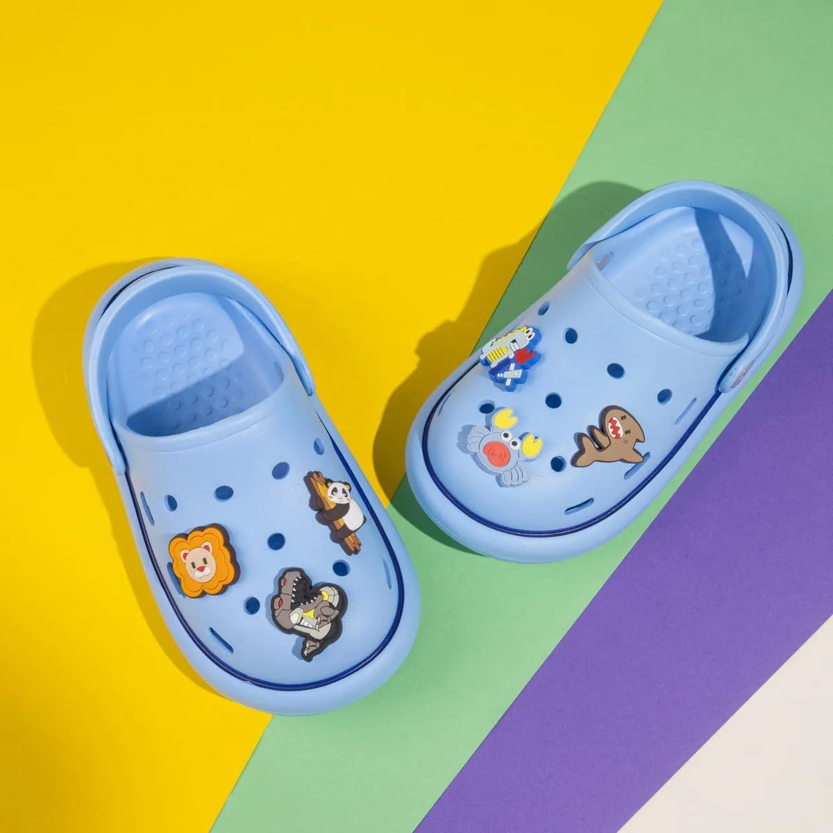 Miamooi Kids Girls Boys Clogs Garden Clogs Toddler Cartoon Slides Sandals Slip-on Water Shoes Indoor Outdoor Waterproof Beach Pool Slippers