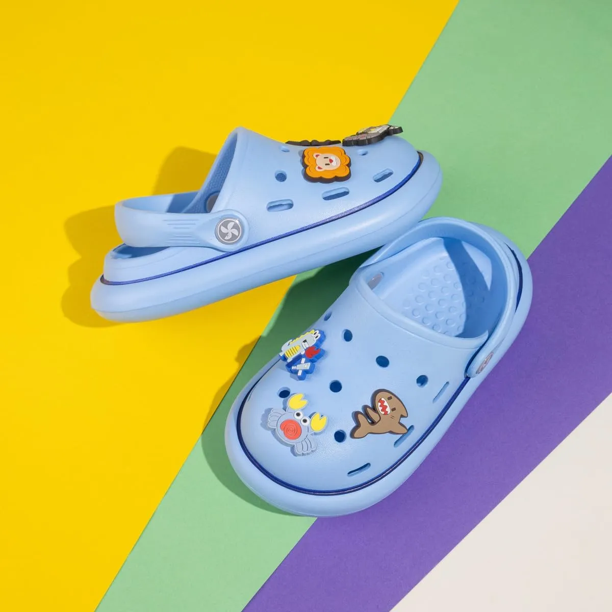 Miamooi Kids Girls Boys Clogs Garden Clogs Toddler Cartoon Slides Sandals Slip-on Water Shoes Indoor Outdoor Waterproof Beach Pool Slippers