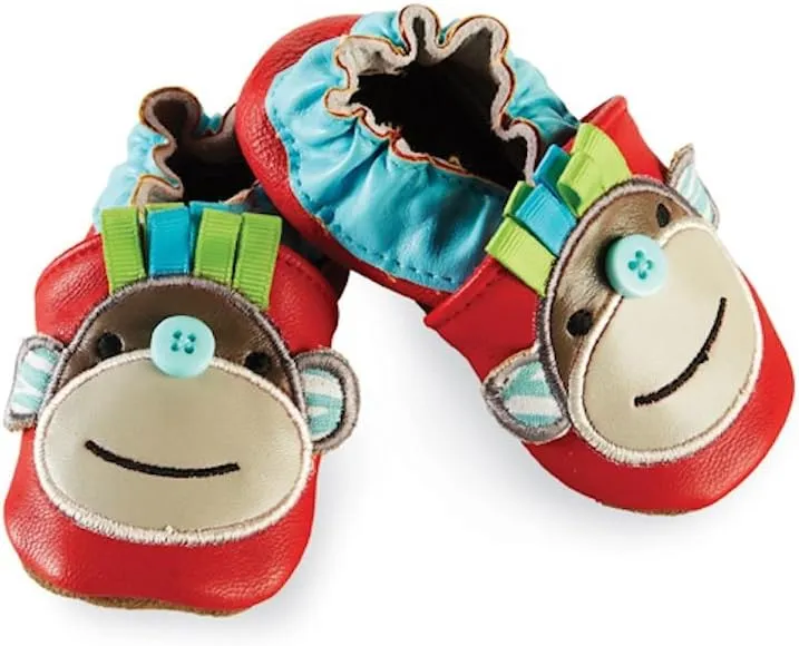 Mud Pie Baby-Boys Newborn Red Monkey Shoe Socks