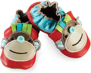 Mud Pie Baby-Boys Newborn Red Monkey Shoe Socks