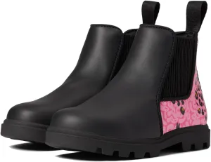 Native Shoes Baby Girl's Kensington Treklite Glitter Print (Toddler) Jiffy Black/Jiffy Black/Hollywood Warped Cheetah 8 Toddler M