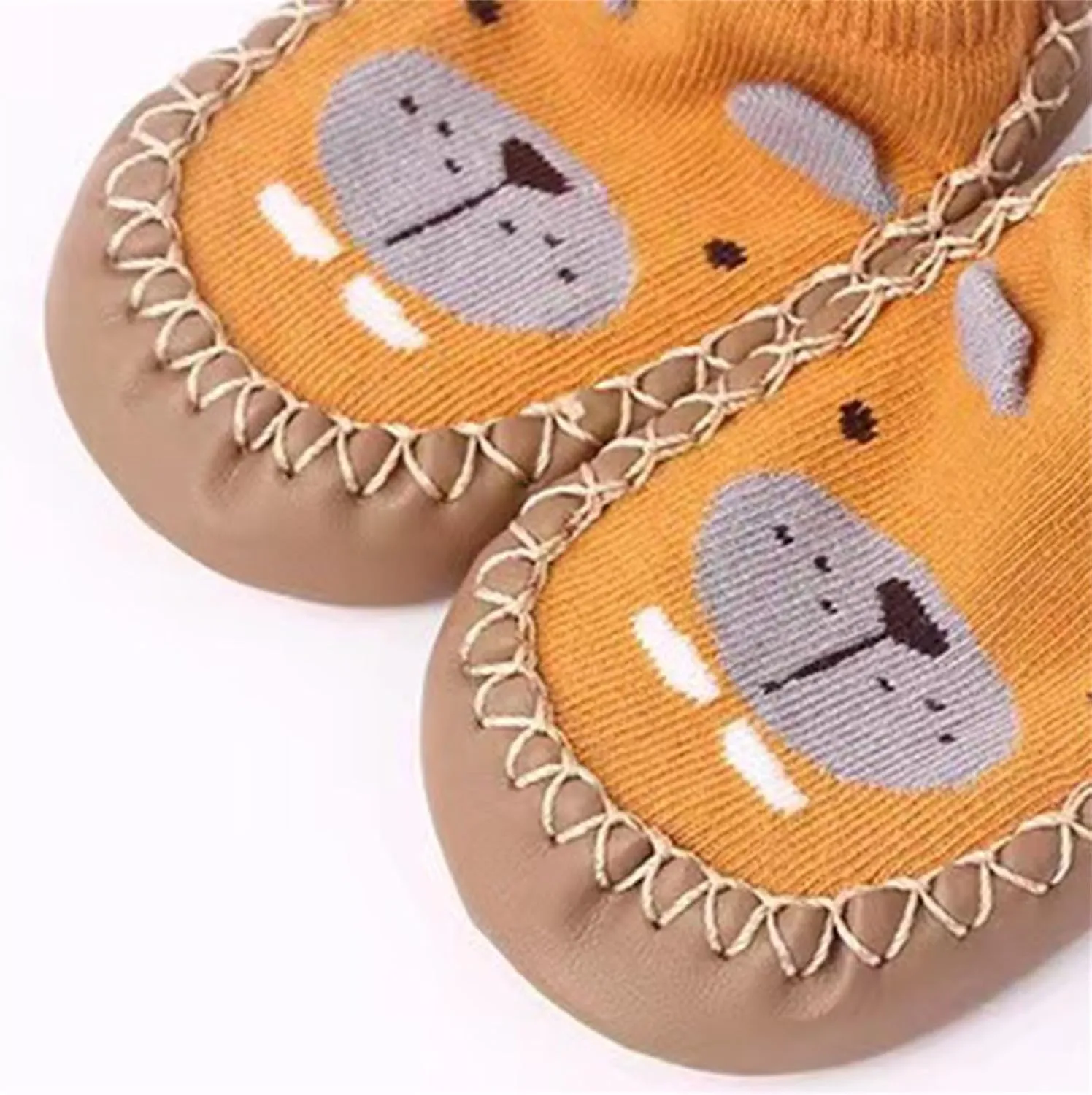 Newborn Baby Boy Girl Cozy Socks Shoes Non Slip Soft Sole Cartoon Animal Floor Socks Kids First Walking Shoes