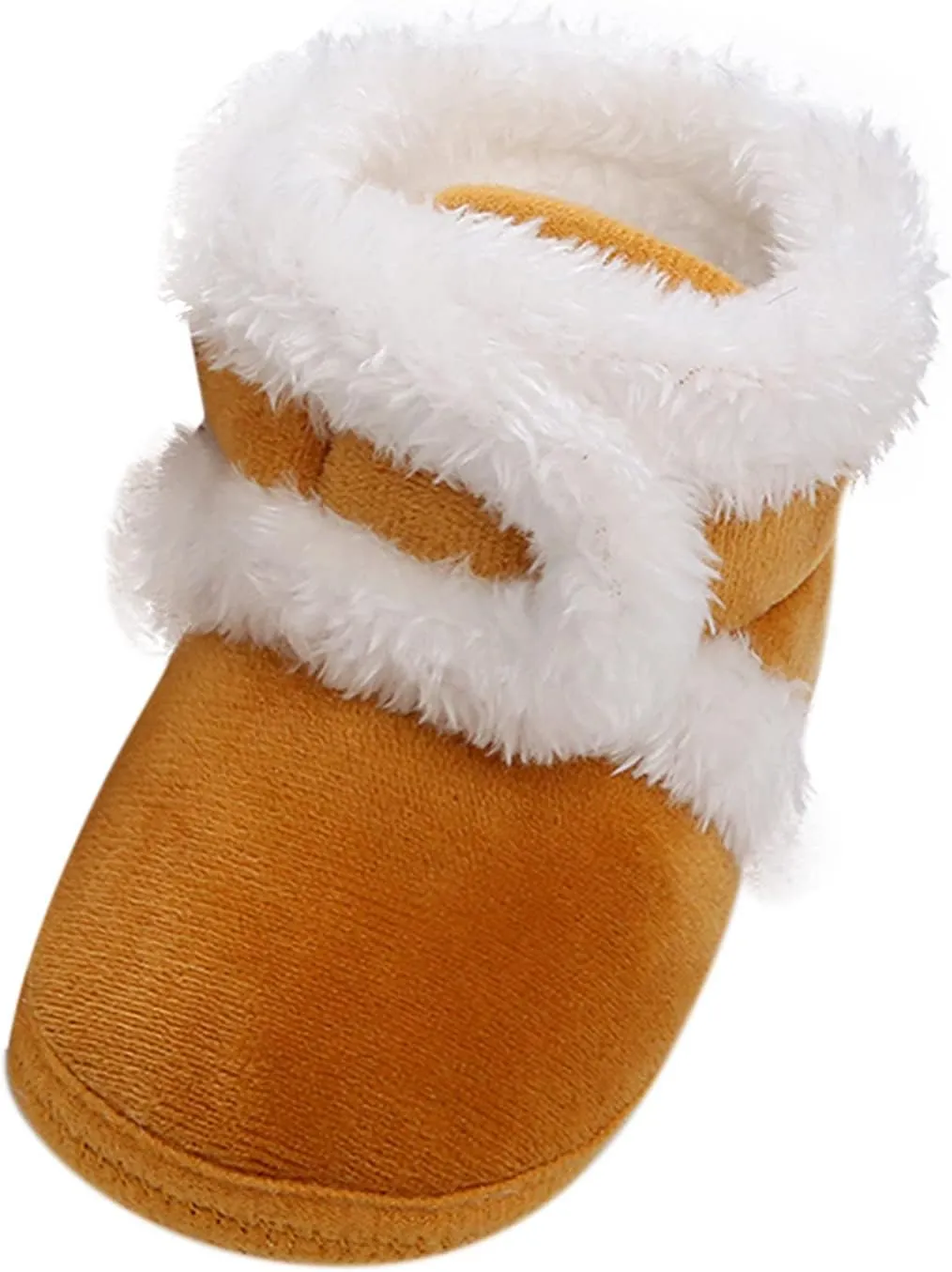 Newborn Baby Cozy Fleece Booties with Grippers Winter Slippers Socks Soft Sole Stay On Infant First Walker Shoes