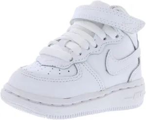 Nike Air Force 1 Mid LE Infant/Toddler Shoes Size 2, Color: White/White