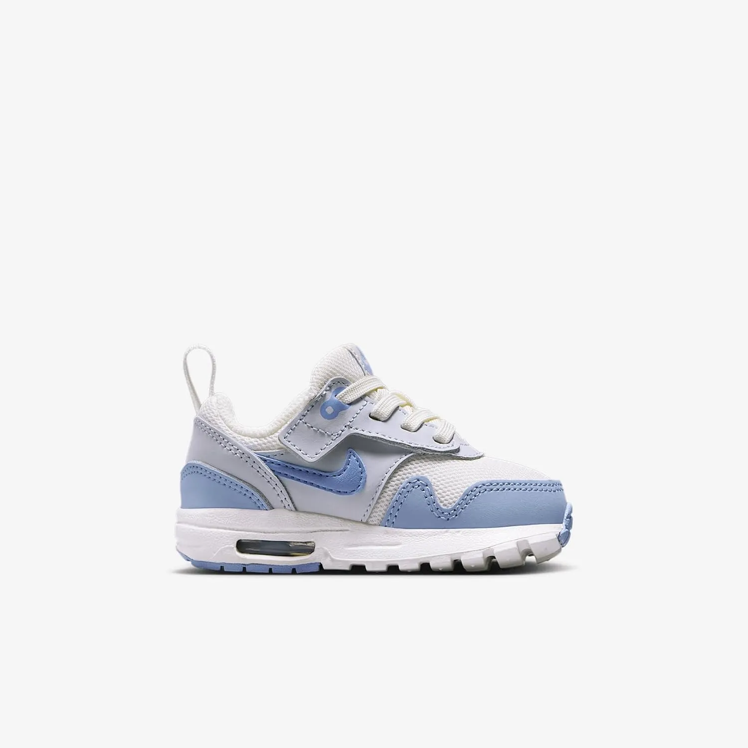 Nike Air Max 1 EasyOn Baby/Toddler Shoes (DZ3309-116, Sail/Blue Tint/Psychic Blue)