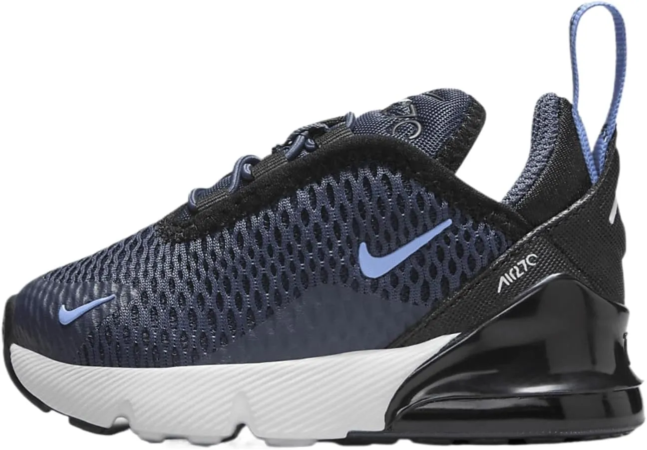 Nike Air Max 270 Baby/Toddler Shoes (DD1646-408, Thunder Blue/Black/White/Royal Pulse) Size 6