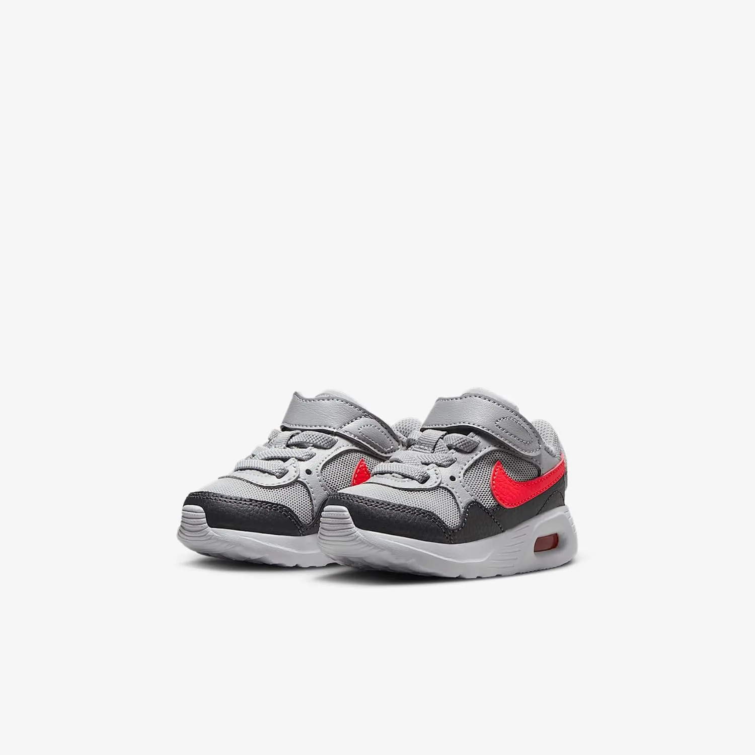 Nike Air Max SC Baby/Toddler Shoes (CZ5361-015, Wolf Grey/Anthracite/White/Bright Crimson)