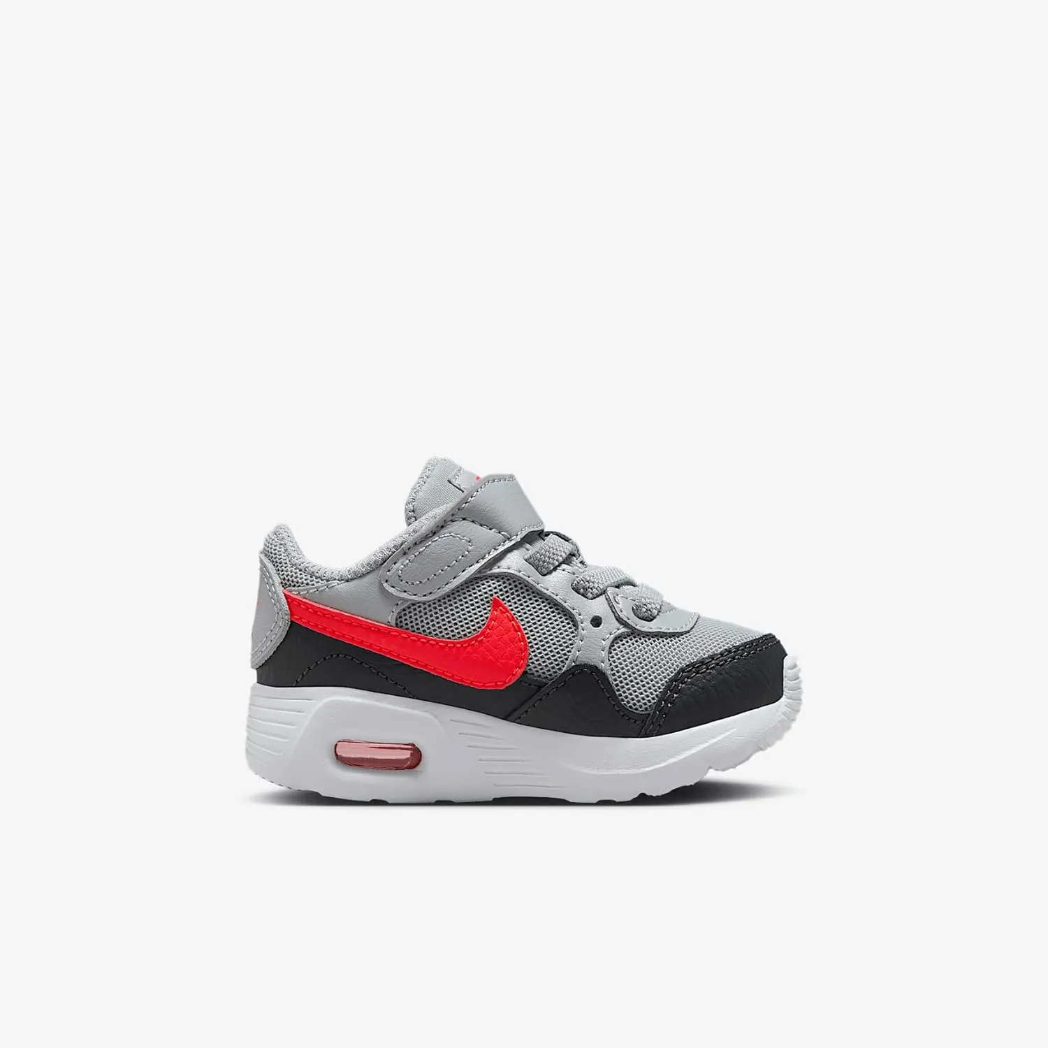 Nike Air Max SC Baby/Toddler Shoes (CZ5361-015, Wolf Grey/Anthracite/White/Bright Crimson)