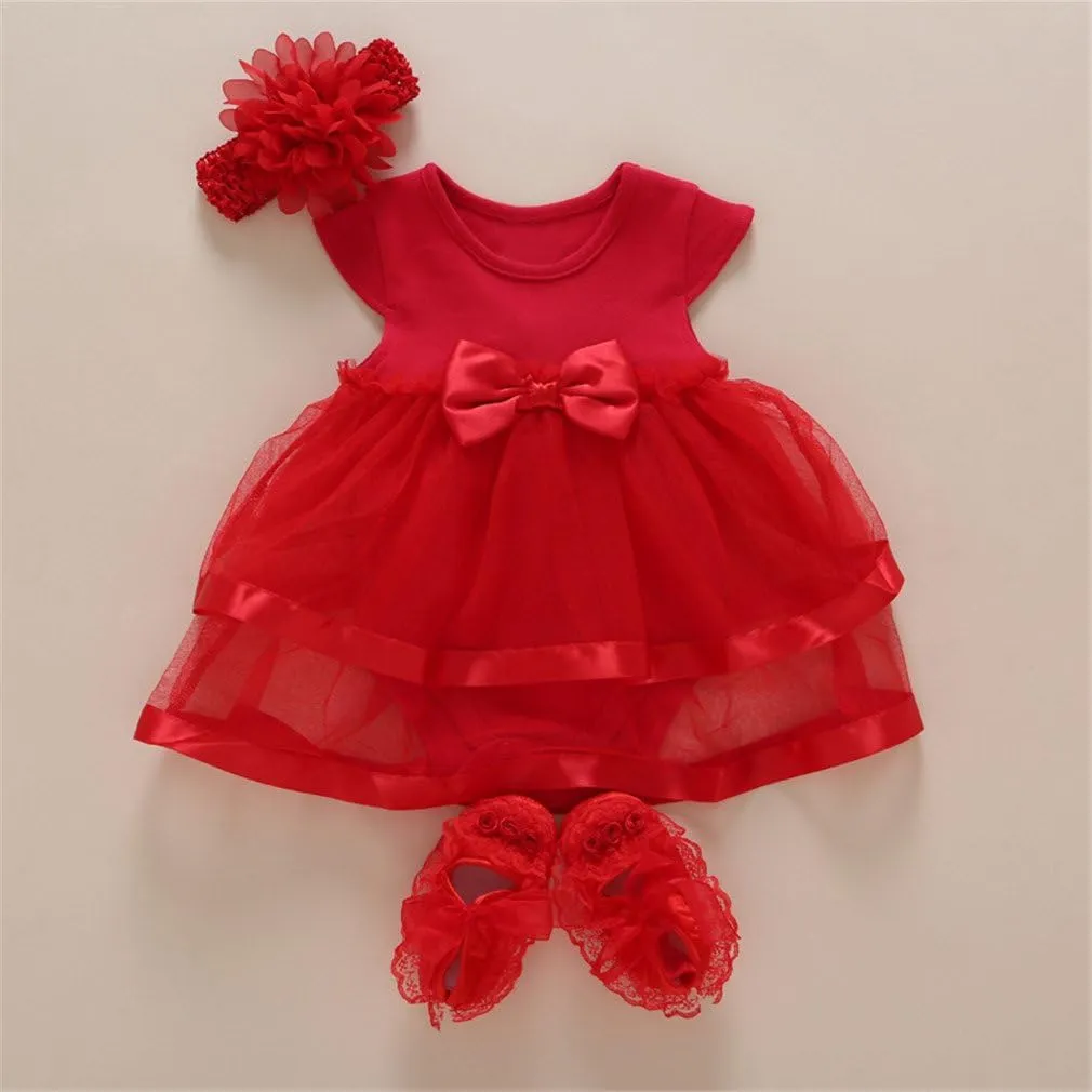 Niyage Baby Girls Clothes Dress Flowers Romper Sets Infant Tutu Bodysuit Party Outfits