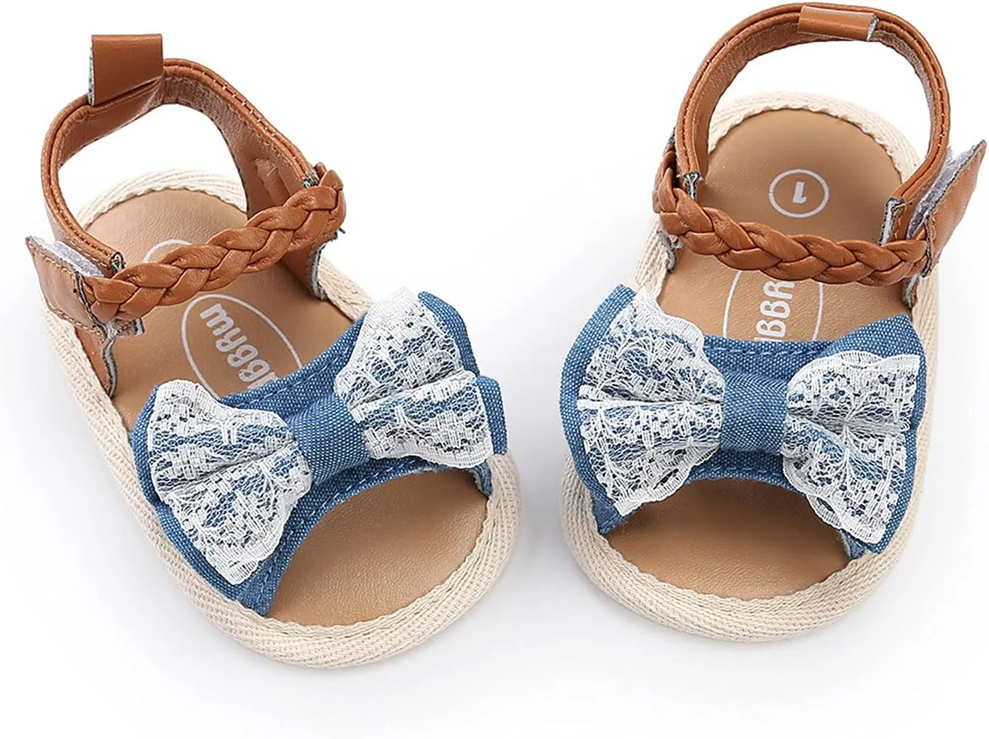 Non-Slip Shoes Girls Soft Dress Walking Flat Sole Sandals Bow Baby Shoes Rubber Baby Shoes Infant Shoes