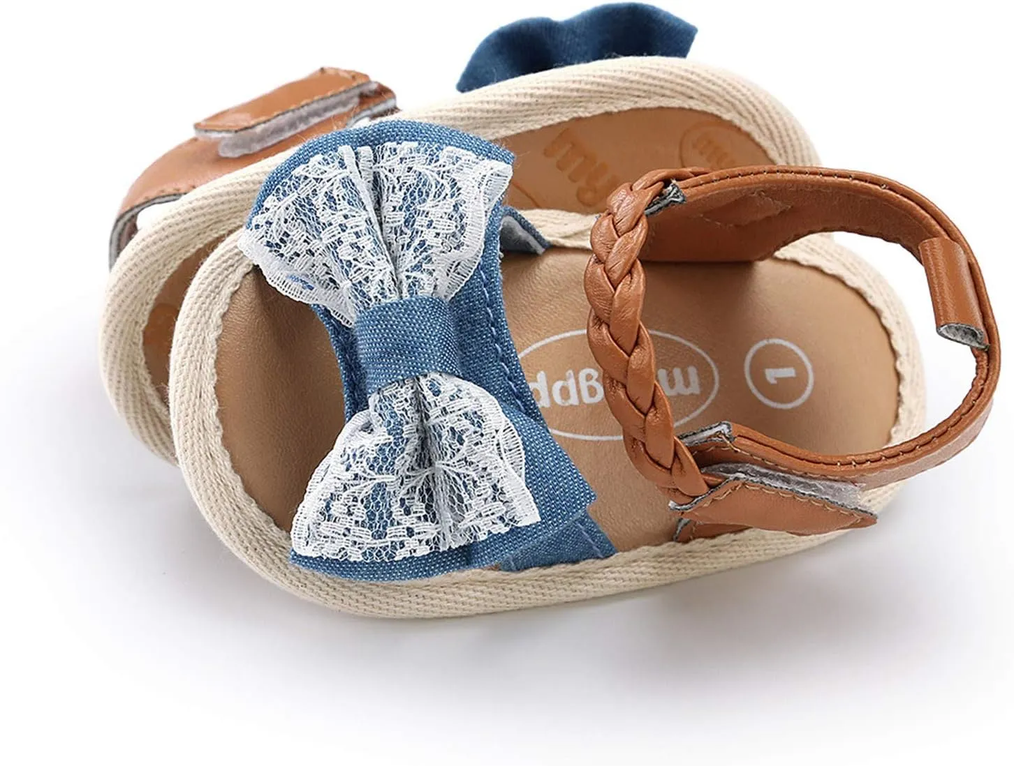 Non-Slip Shoes Girls Soft Dress Walking Flat Sole Sandals Bow Baby Shoes Rubber Baby Shoes Infant Shoes