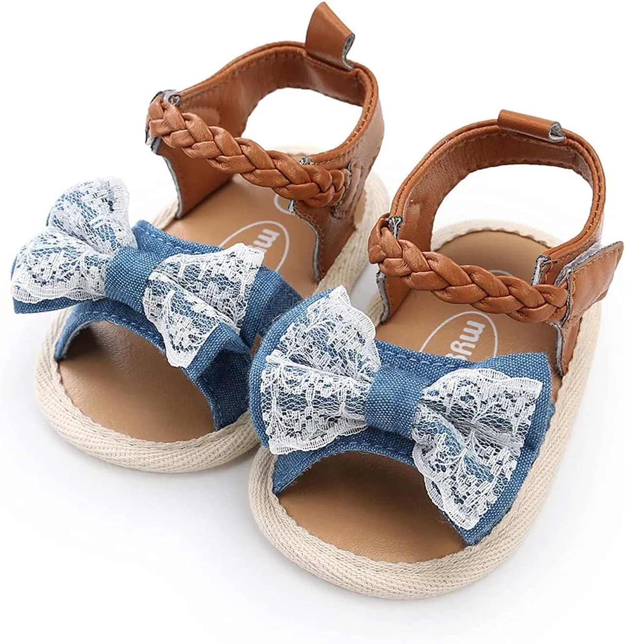 Non-Slip Shoes Girls Soft Dress Walking Flat Sole Sandals Bow Baby Shoes Rubber Baby Shoes Infant Shoes