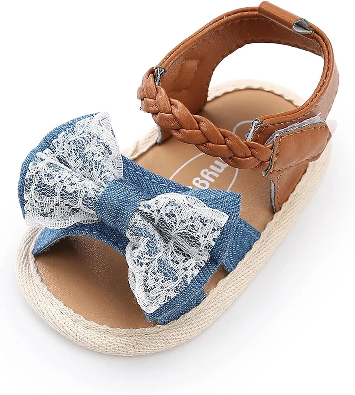Non-Slip Shoes Girls Soft Dress Walking Flat Sole Sandals Bow Baby Shoes Rubber Baby Shoes Infant Shoes