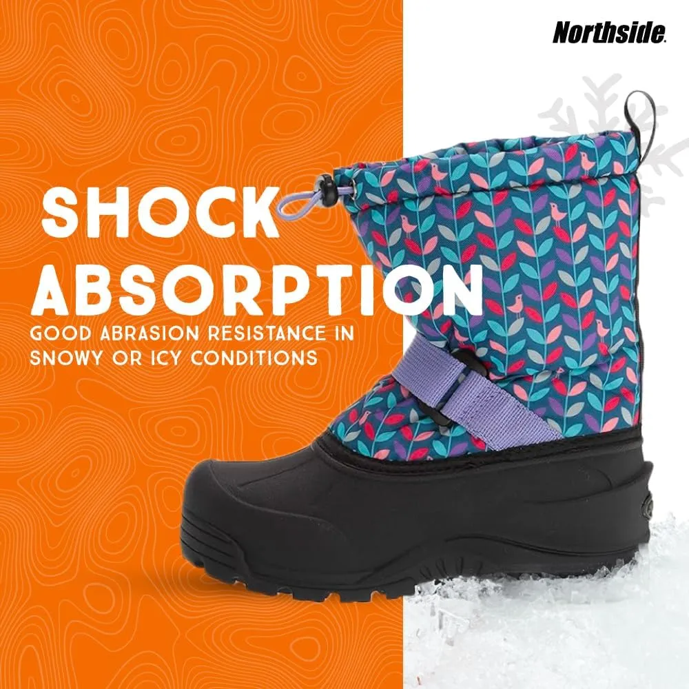 Northside Frosty Insulated Winter Snow Boots for Girls and Boys with Rugged, Water Resistant Nylon Upper, Quick-Drying Lining, Removable EVA Insole, and Durable TPR Outsole