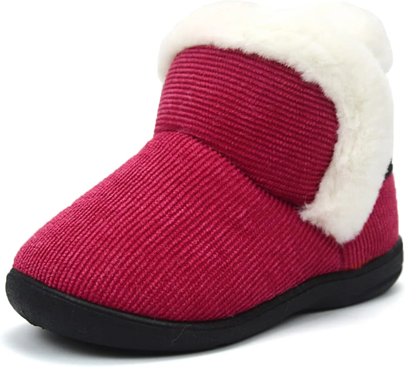OAISNIT Baby Boys Girls Winter Boots Shoes Warm Soft Faux Fur Non-Slip Toddler Snow Boots Plush Shoes