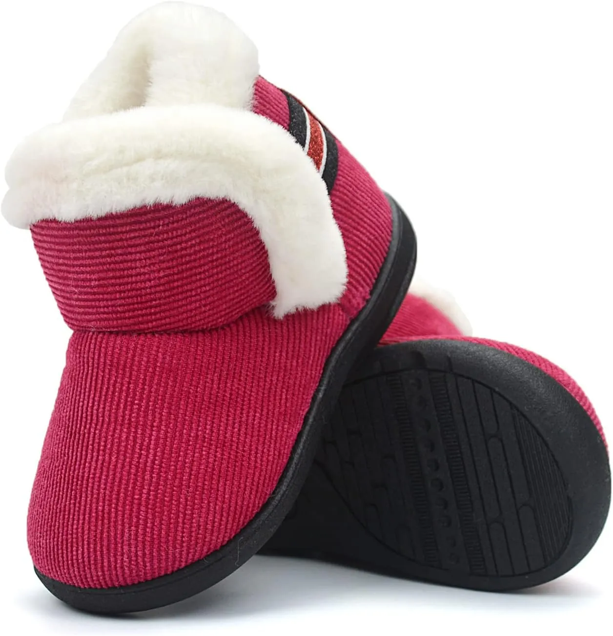 OAISNIT Baby Boys Girls Winter Boots Shoes Warm Soft Faux Fur Non-Slip Toddler Snow Boots Plush Shoes