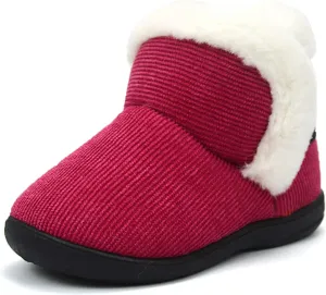 OAISNIT Baby Boys Girls Winter Boots Shoes Warm Soft Faux Fur Non-Slip Toddler Snow Boots Plush Shoes