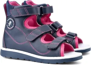 Orthopedic Corrective Sandals for Kids,High Top Summer Toddlers Flat Shoes for Children with Arch and Ankle Support,Anti-slip Soles