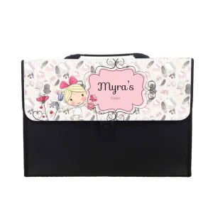 Personalised Folder - Girl With Butterfly