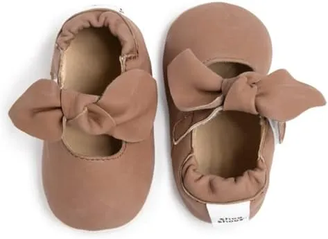 Prewalker Soft Sole Ballet Pump Sandal Brown Stan Girl