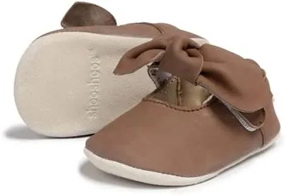 Prewalker Soft Sole Ballet Pump Sandal Brown Stan Girl
