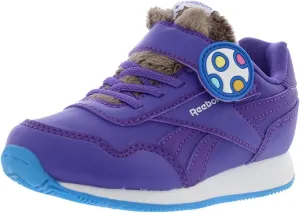 Reebok Royal CL Jog 3.0 1V Infant/Toddler Shoes Size 5, Color: Pushy Purple/Magic Purple/Energy Blue