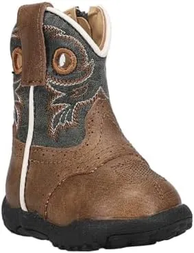 ROPER Infant Boys Cowbaby Daniel Round Toe Casual Boots Mid Calf - Brown