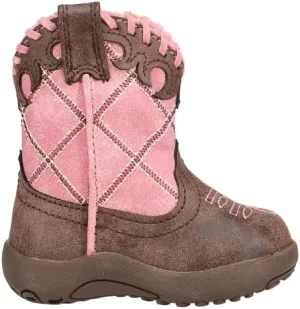 Roper Infants Cowbabies Lacy Boot, Pink, 1