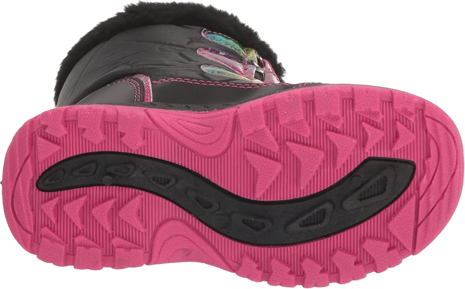 Rugged Bear Girl's Winter Water Resistant Sherpa Lined Insulated Snow Boots (Toddler/Little Kid)