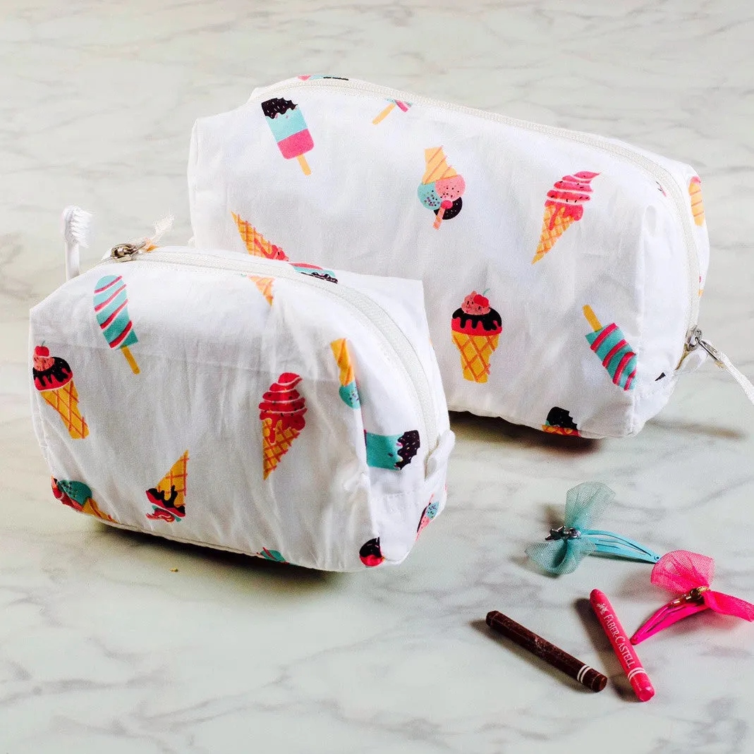 Scoops & Smiles Travel Pouch Set <br> Set of 2 (Small & Large)