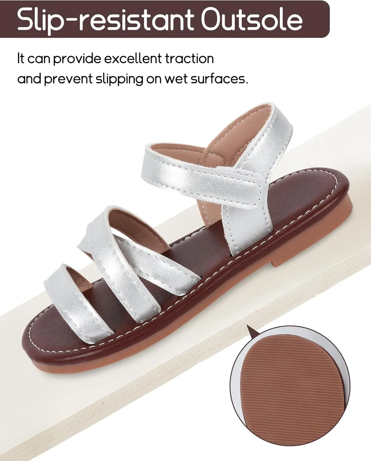 SEAUR Toddler Girl Sandals Size 6-12 Casual Summer Beach Vacation Holiday Open Toe Shoes for Outdoor Playwear