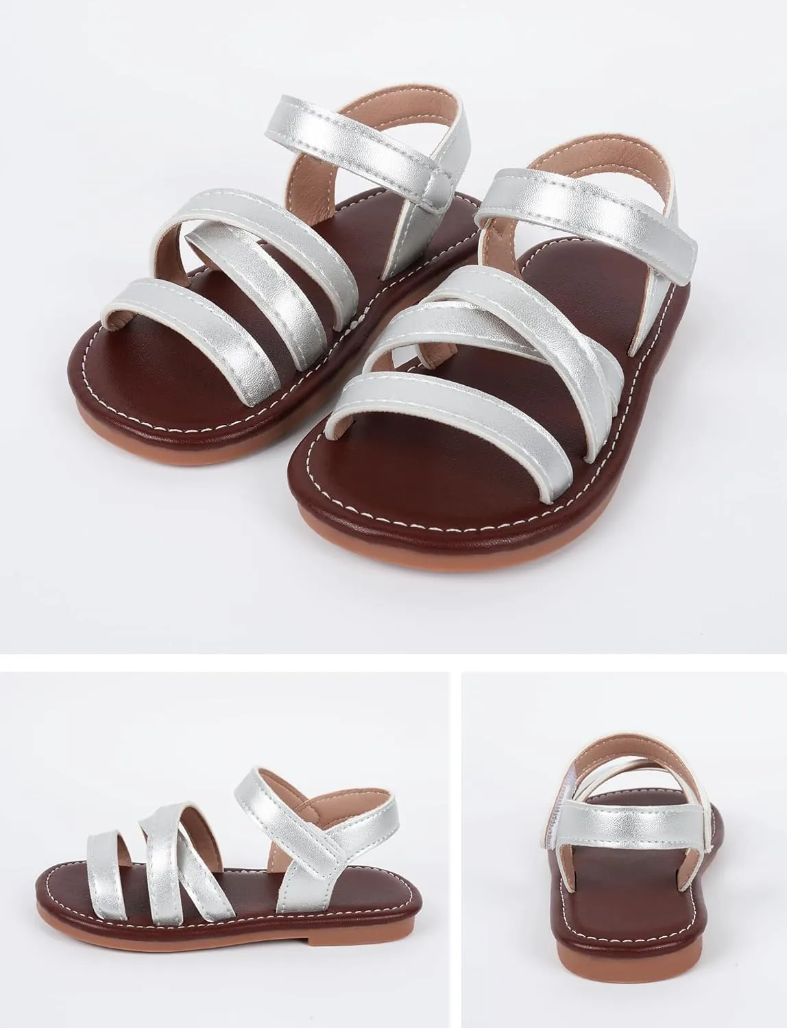 SEAUR Toddler Girl Sandals Size 6-12 Casual Summer Beach Vacation Holiday Open Toe Shoes for Outdoor Playwear