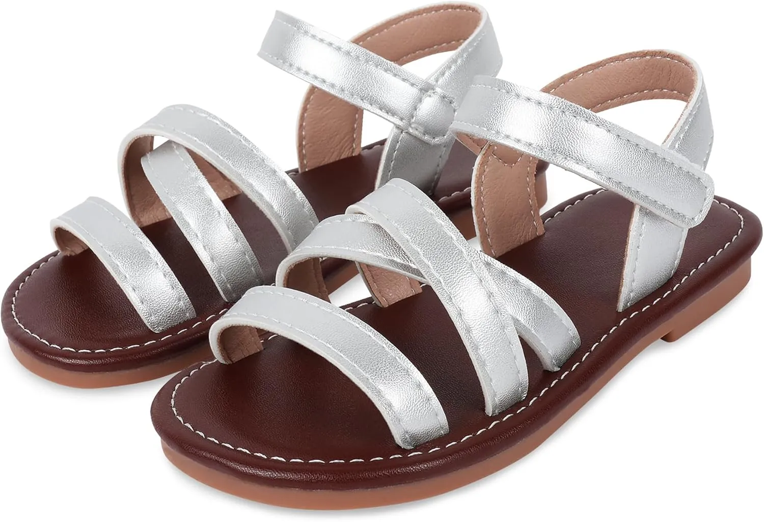SEAUR Toddler Girl Sandals Size 6-12 Casual Summer Beach Vacation Holiday Open Toe Shoes for Outdoor Playwear