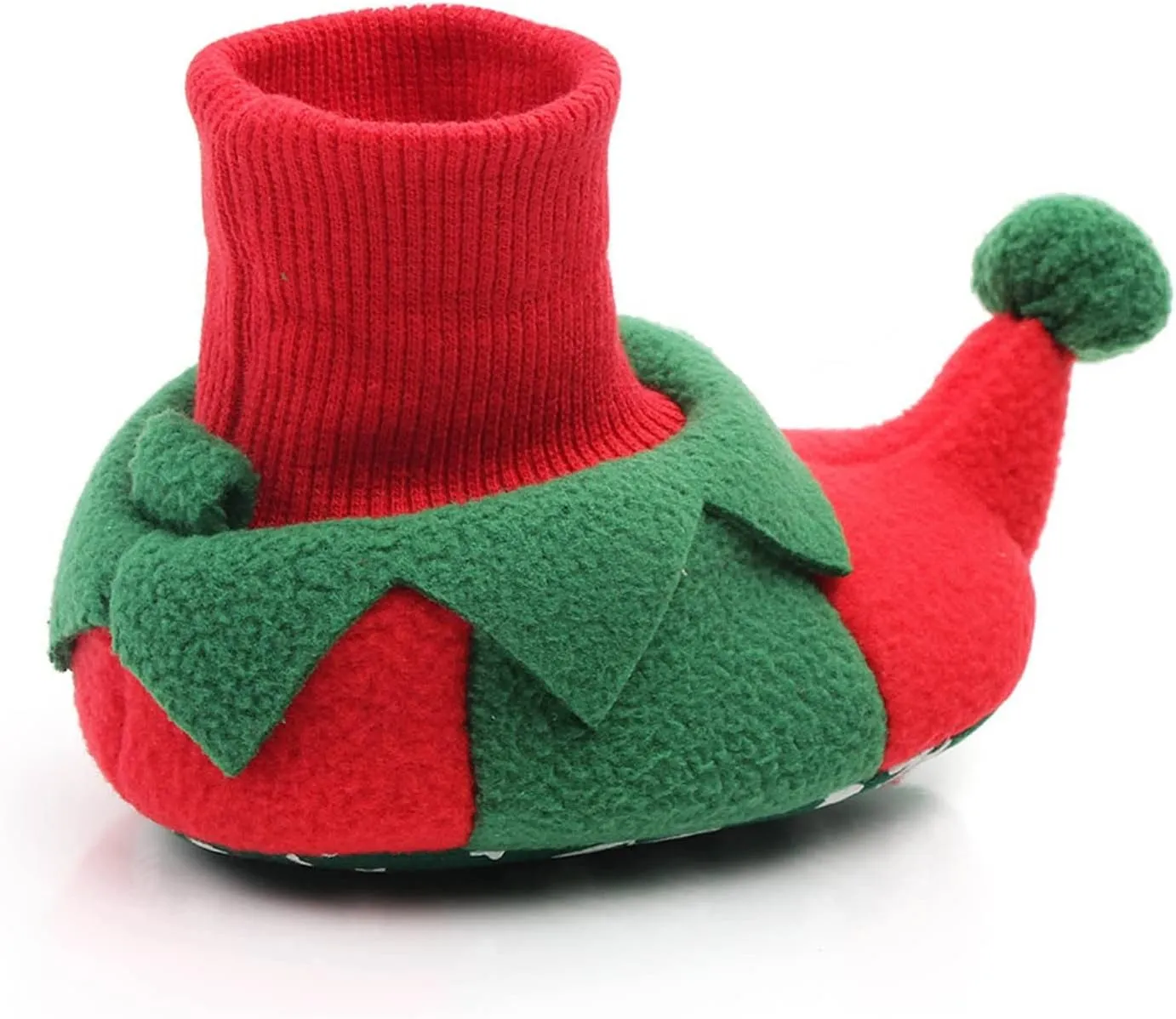 sfdgfhyf High Top Christmas Shoes Toddler Infant Toddle Footwear Winter Warm Floor Shoes Soft Sole Indoor Warm (B, 6-12 Months)